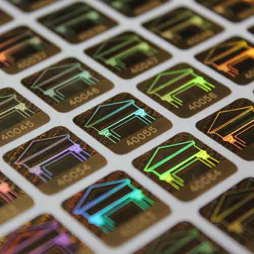 Holograms with Laser Engraved Number