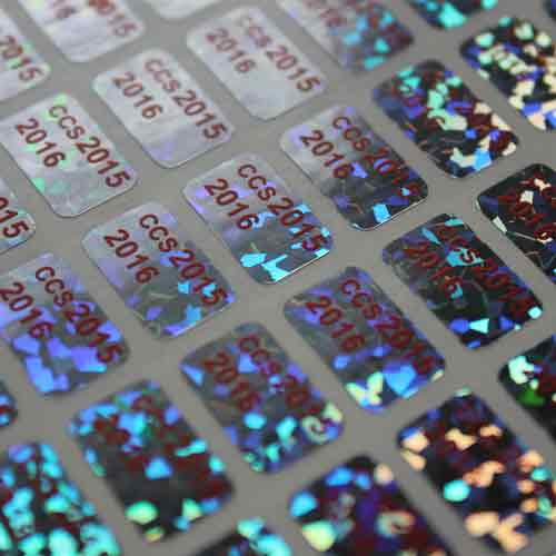 Holograms with Inkjet Printing Numbers