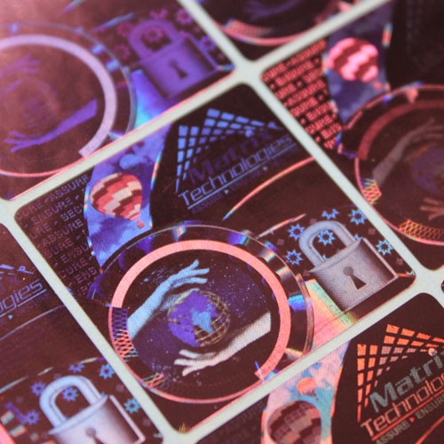 Multi Color Hologram Labels