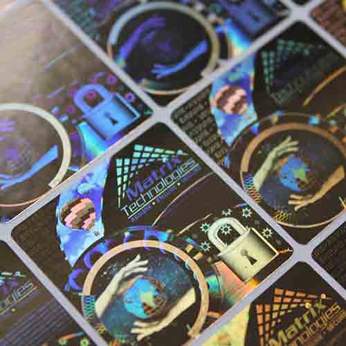 Pressure Sensitive Hologram Labels / Stickers