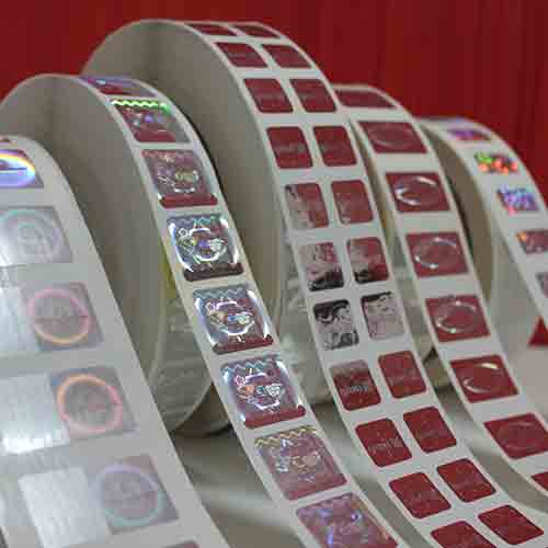 Spool Form Hologram Labels